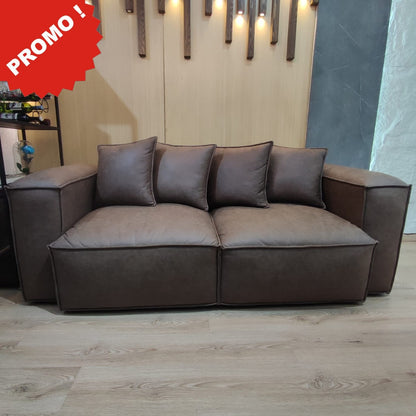 Promocion sofá Tahoe fabricado en madera maciza, espumas certificadas y tapizado en telas premium - Progetto interiores la fabrica de muebles # 1 en colombia