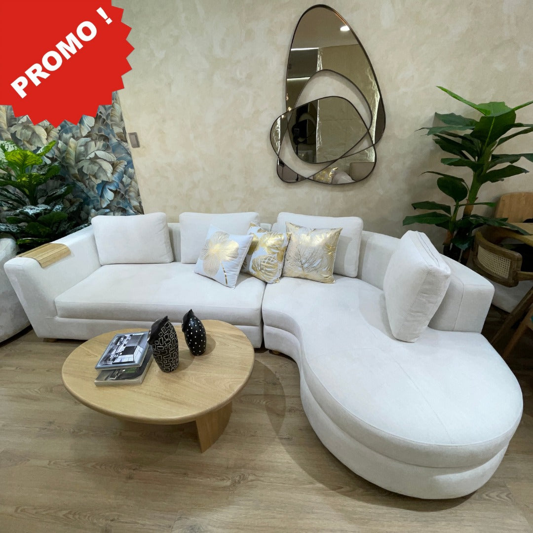 Promocion sofá en L marruecos elaborado en madera maciza, espumas certificadas y tapizado en telas premium - Progetto interiores la fabrica de muebles # 1 en colombia